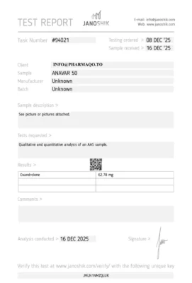 Anavar 50mg Pharmaqo Labs pharmaceutical-grade oxandrolone tablets